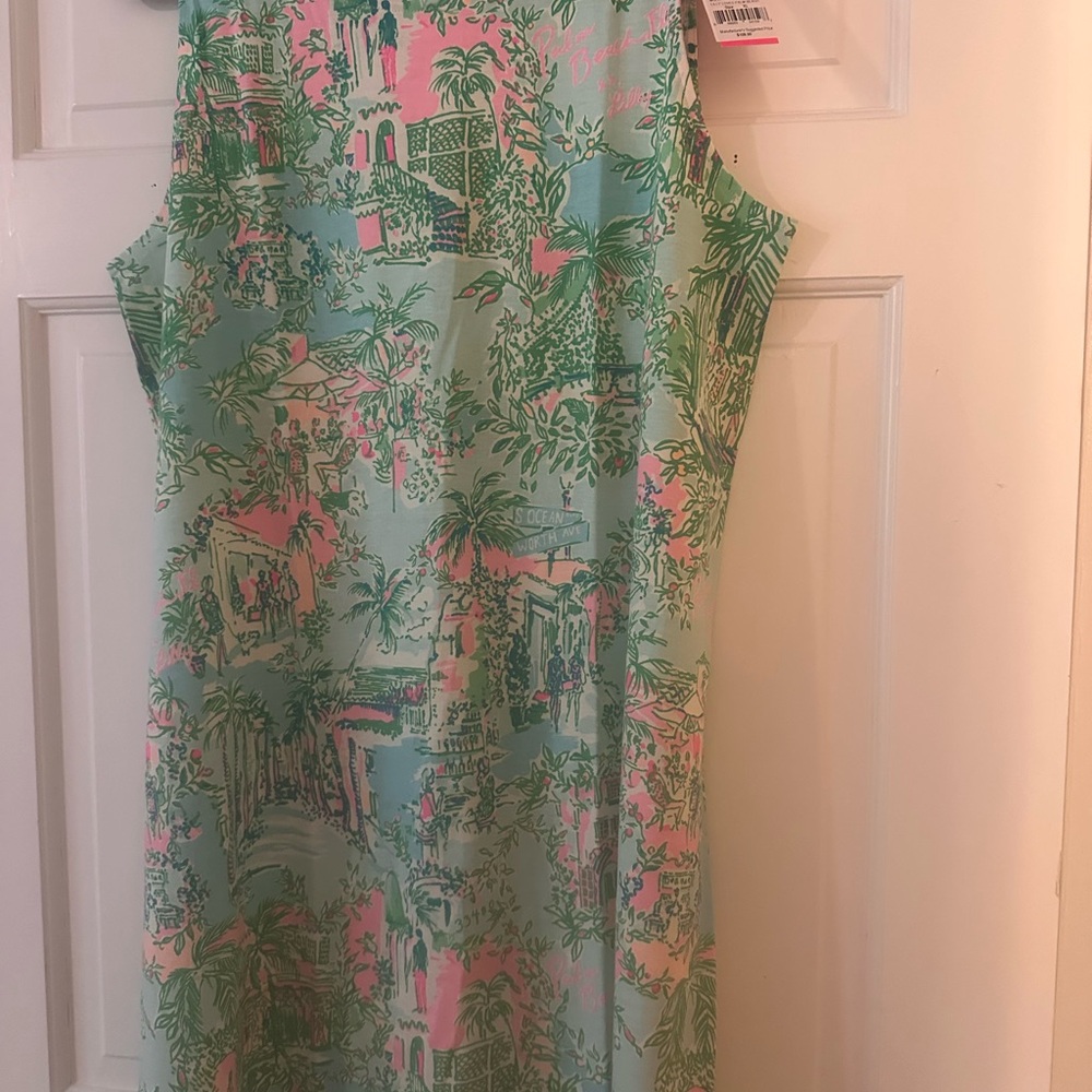 Lilly Pulitzer Kristen Dress in Green and Pink